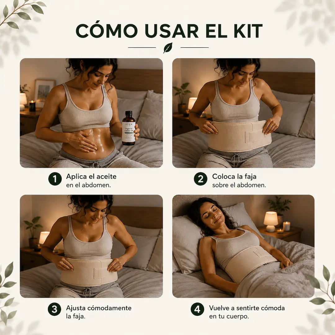 Kit de Aceite de Ricino para la Hinchazón