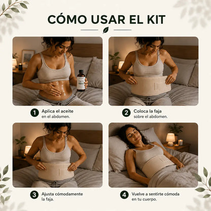 Kit de Aceite de Ricino para la Hinchazón
